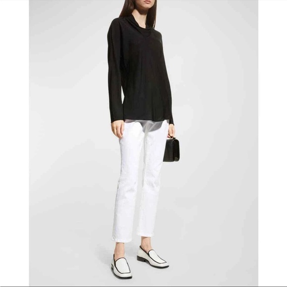 Lafayette 148 New York Silk Cowl Neck Large - Picture 2 of 8